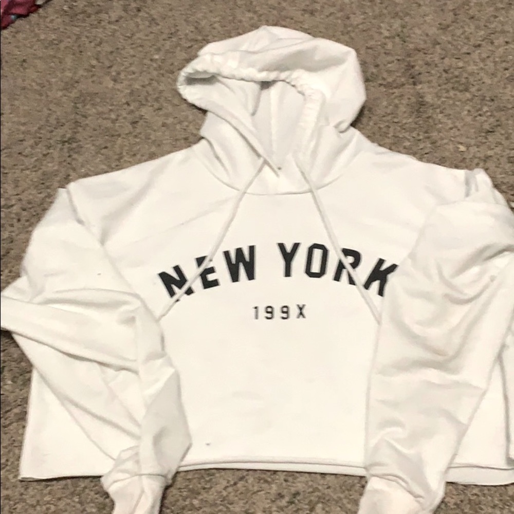 cropped hoodie